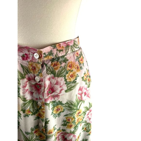 Vintage Cottage Core Lizsport Front Button Down Maxi Skirt, Women’s 16 - Picture 13 of 15
